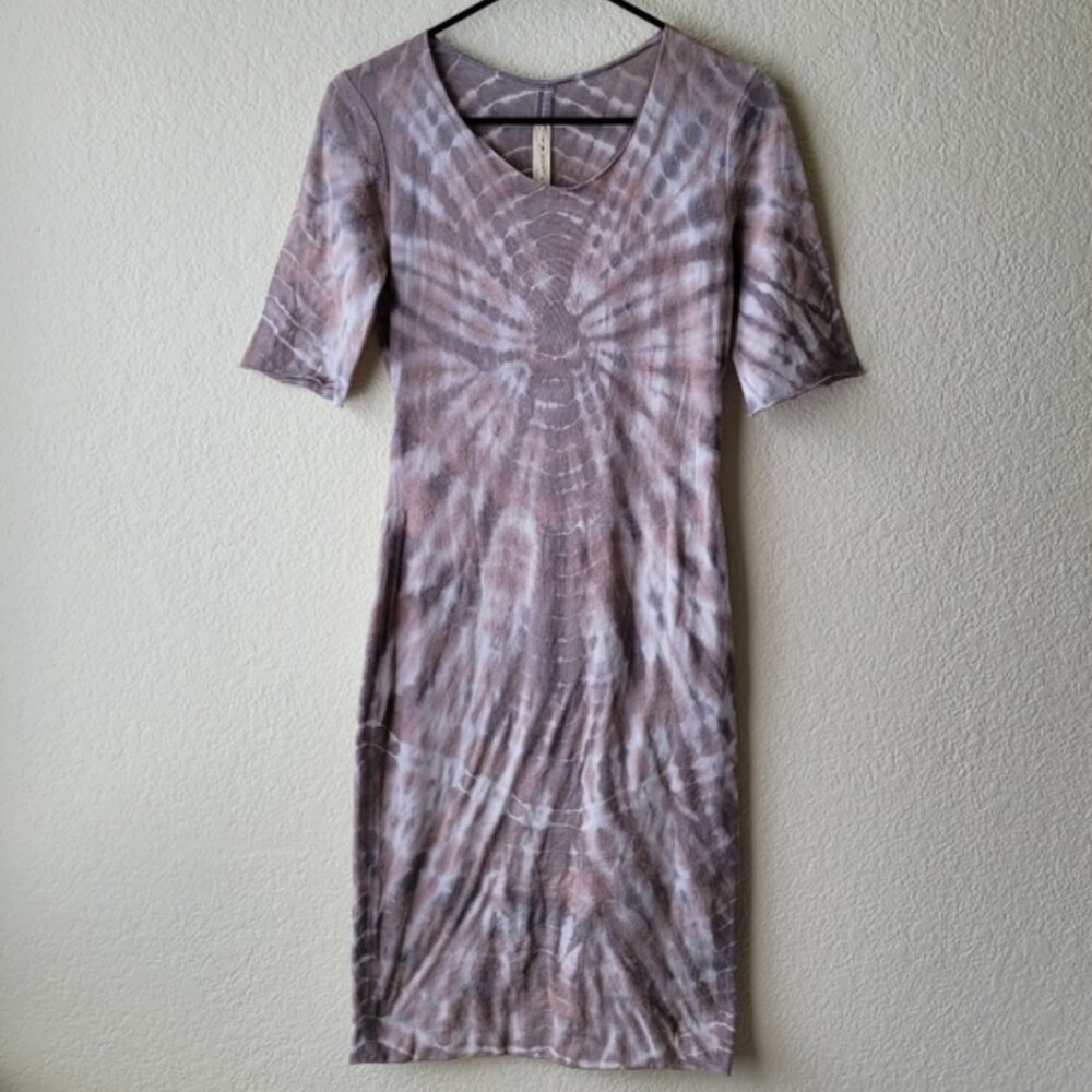 Raquel Allegra Tie Dye Dress Tan/White Sz 1